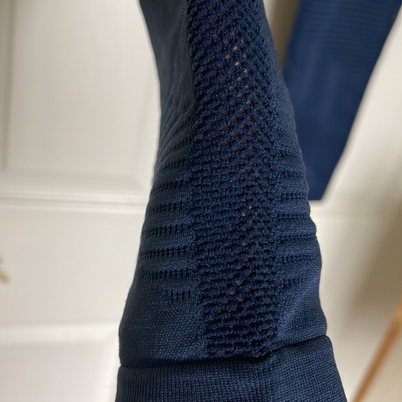 12.💝SALE 3 for $20💝C@C California HighRise Navy Blue Patterned Leggings Size L - Picture 3 of 4